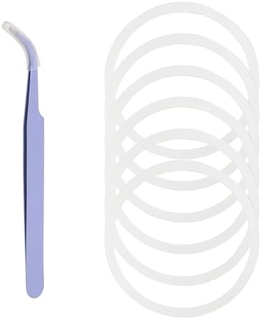 6pcs Silicone Gasket Replacement for Hydro Flask Wide Mouth Flip Lid Bottles, 2 Inch Replacement O Ring for Hydro Flask Rubber Seal for 12/16/24/32/40oz Hydroflask Lid, with Tweezers