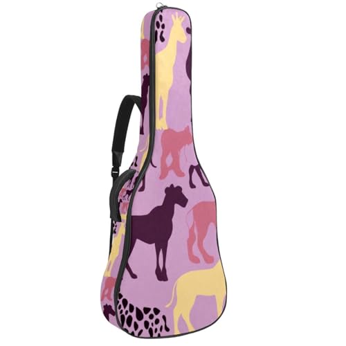 Housse guitare acoustique imperméable 101,6 cm étui rigide souple violet