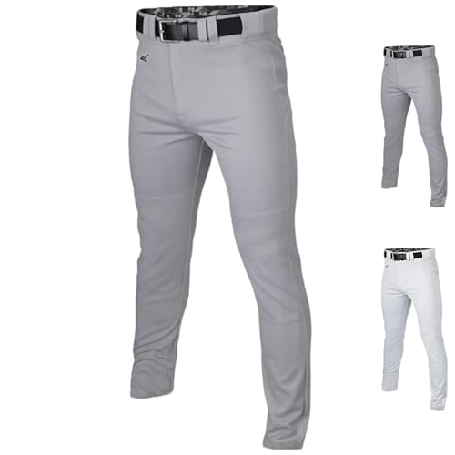 Easton | MOJO Baseball Pants | Full Length Semi-Relaxed Fit |Adult Large | Grey