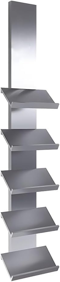 Wall-Mounted Iron Art Tile Display Stand, 5th/6th Floor Rack for Retail & Exhibition, Elegant Gold Sample Organizer (30x20x130 cm)