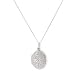 Produktbild Olivia 925 Sterling Silber eingraviertes Oval-Medaillon zum Öffnen, auf Kette 45,7 cm SCZ260