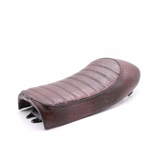 Siège de moto vintage confortable avec rembourrage épais pan pad pour cadre plat