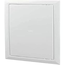 Panel De Fibra Panel para cubrir tuberías Value Access Panel para calefacción central, conductos, etc. de plástico, con bisagras, 300 x 400 mm
