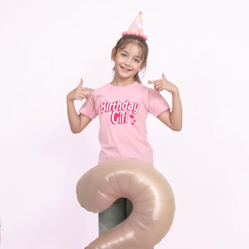 Cadidi Dinos Birthday Girls T-Shirt Cotton Short Sleeve Top Tee2