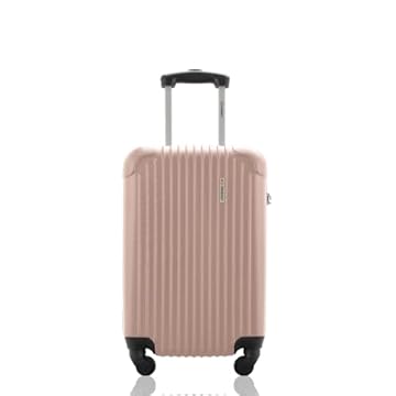 Mala de Bordo 10kg Viagem Rígida Rodas 360º ABS Cadeado Segredo Gladiador A2MB Rose Gold
