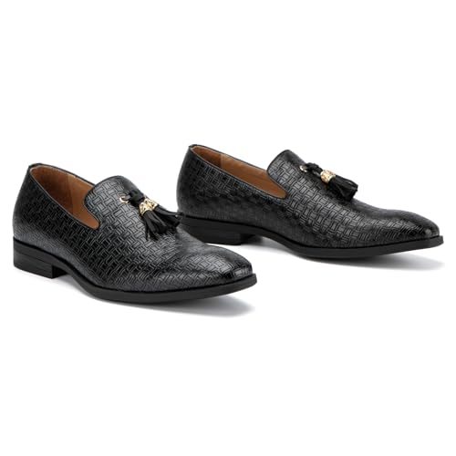 Image of JITAI Men's Lindford Moc Toe Bit Slip-on Penny Loafer Party Shoes