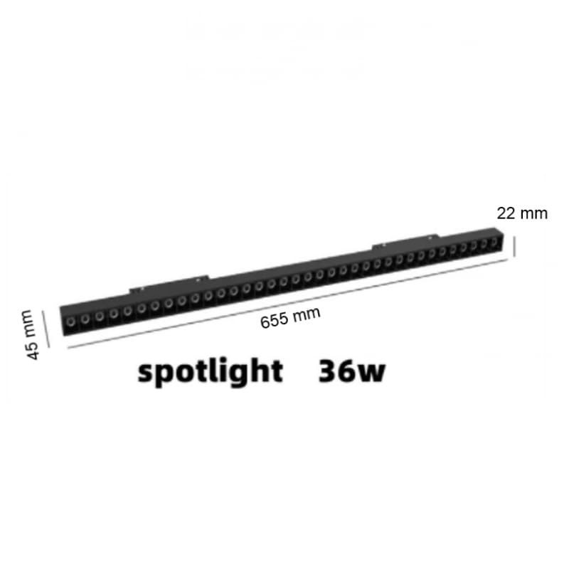 Jandei - LED-Strahler für magnetische Schiene, schwenkbare Grill-Serie