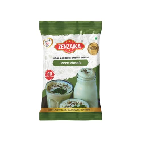 Zenzaika Chaas Masala Premium Buttermilk Spice Mix Rich Flavour Carefully Crushed Spices Authentic Indian Masala Refreshing Digestive Blend Instant Chaas Seasoning 10g Deal