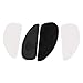 KIMISS 2Pcs Tank Traction Pads for Motorcycle, Anti Slip Fuel Tank Stickers Protector, Black Grip Decals for Retro Bike, Non-Slip Gas Tank Pads