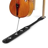 Rockhouse Cello Endpin Anchor Non-slip Strap Stopper Rest Holder Rock Stop Leather Pad with 8 Spike Position...
