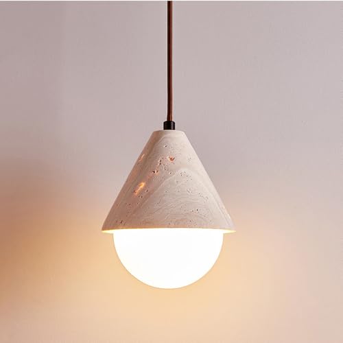 Lámpara led de travertino para iluminar tu rincón de lectura 1