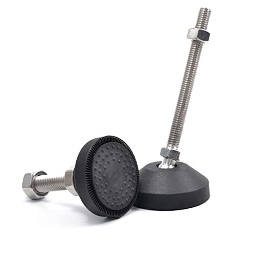 Patas niveladoras M12 x 80mm KATSU para regular altura de muebles y bancos de trabajo, 4 uds 4