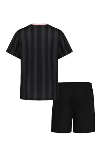Image of Messi Boys' Lifestyle Short Sleeve 2-piece Set, Slim-fit Jersey Set With Top & Shorts