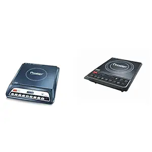 Prestige PIC 20 1200 Watt Induction Cooktop with Push Button (Black) & PIC 16.0+ 1900- Watt Induction Cooktop with Push Button (Black) Combo