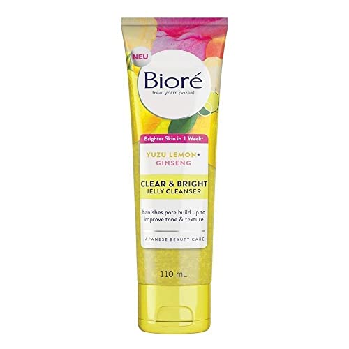 Bioré Clear & Bright Yuzu Lemon + Ginseng Jelly Cleanser Face Wash 110ml