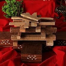 Lalita Handicraft Original Mango Wood Sticks Aam Ki Lakdi for Havan Pooja 900gm-picture-40