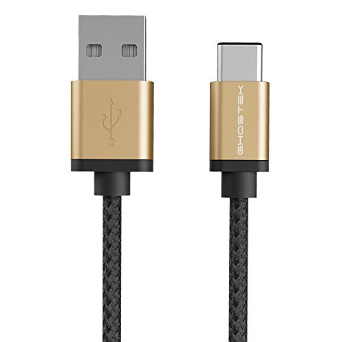 Ghostek Nrgline Usb Type C Cable 3Ft With Ultra Fast Charging And Super Tough Nylon Braided Cord, Usb-C To Usb-A Charger For Galaxy Note10, Note10+ Plus, A01, A21, A51, Moto G8 Power - (Gold) #TOP3