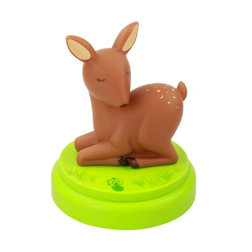Ansmann Luce LED Cervo - Lampada notturna cerbiatto per Bambini con Timer e sensore Touch - Lucina bimbi per comodino cameretta - Baby Light