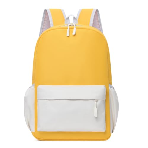 Image of 16 Inch Simple Large Backpack, Durable Bookbag for College & Travel Daypack | Anti-Theft Hidden Main Zipper, Reinforced Shoulder Straps, Side Pockets Fit Water Bottles, Lightweight, Classic Look