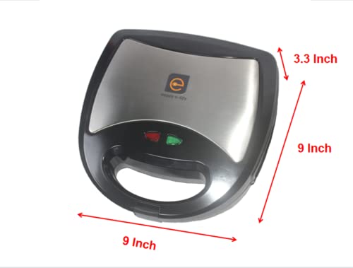 Portable Sandwich Maker Breakfast Machine With Non-Stick Plates, Led Indicator Lights, Cool Touch Handle #TOP2