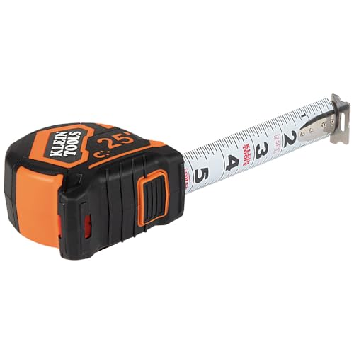 Klein Tools 9225 Tape Measure, Heavy-Duty Measuring Tape with 25-Foot Double-Hook Double-Sided Nylon Reinforced Blade, with Metal Belt Clip thumbnail 14