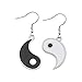 Yin and Yang Ohrringe Yin Yang Symbol Charm Ohrringe Yin und Yang Schwarz und Weiß baumeln Ohrringe