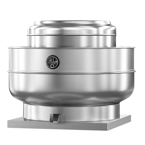 FICBXRA Restaurant Hood Grease Rated Exhaust Fan Food Truck Exhuast Fan Direct Drive Centrifugal Upblast Exhaust Fan 2HP 208-230V Single Phase Motor 6300 CFM, ETL Listed