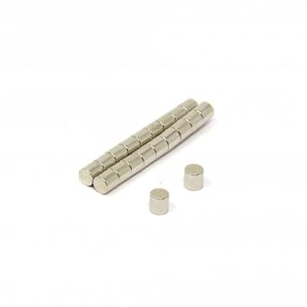 N42SH Neodymium Magnet for Motors, Electric Motors, Turbo Machinery and Sensors - 6mm Dia x 6mm Thick - 3.09lbs Pull - Pack of 20