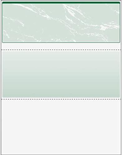 DocuGard Green Marble Top Check, 8.5 x 11 Inches, 24 lb, 500 Sheets, 1 Check Per Sheet (04502)