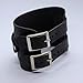 Aviator handmade extra wide cuff watch band double buckled of raw leather 18, 20, 22, 24 mm lugs