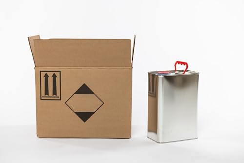 Image of 4 Pack F-Style 1 Gallon Metal Cans - Made in the USA with US Steel, Empty, UN Certified, US DOT, Heavy Duty, Childproof, Hazardous Materials, Jugs, Fluids, Solvents, Chemicals, Paints, Oil, Recyclable