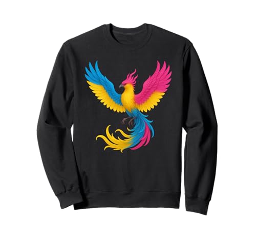 Pansexual Phoenix Bird Pan Pride Flag Rising From Ashes �g���[�i�[