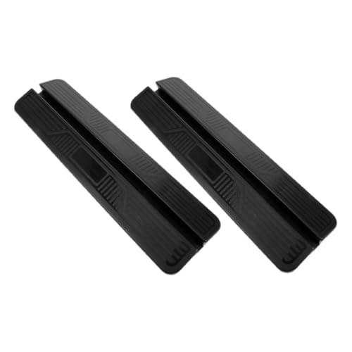 KONTONTY 2pcs Guardrail Pedal Tall Dog Gates for Doorways Threshold Ramp for Doorway Door Transition Threshold Stairway Safety for Elderly Ramp for Dogs Stairs Ramps for Dogs Pp Black