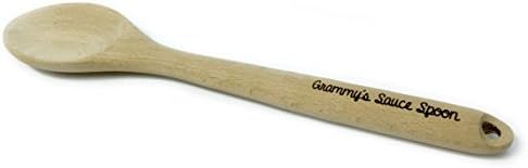 Personalized Wooden Kitchen Spoon with Laser Engraved Name by The Smart Baker