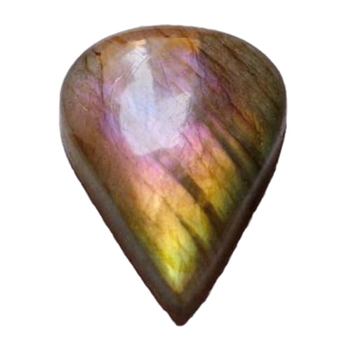 Labradorite violette poire unique 31x23mm pour création de bijoux d'exception