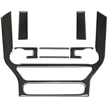 Carbon Fiber Interior Car GPS Navigation Trim Frame Multi-Media Console Decoration Sticker Decal for Ford Mustang GT 2015-2021