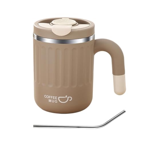 Vaso termal - Botella de goteo aislada | Recipiente frío caliente de acero inoxidable, taza de café portátil con tapa, vaso de sellado al vacío para trabajo de viaje, caminata, té, bebida de agua