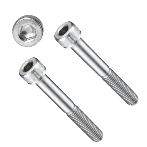 TERF® M12 X 90mm Hex Socket Cap Head Machine Screws High Tensile Grade 12.9 Machine Screw M12 (12mm) X 90mm Allen Key Hexagonal Socket Cap Bolts - Pack of 2