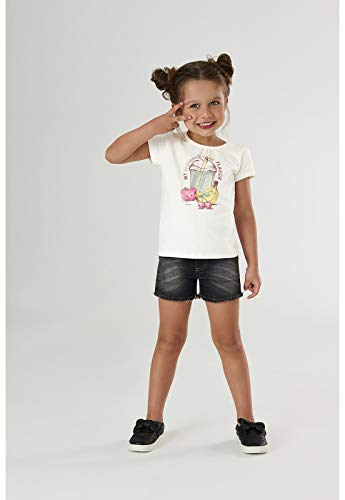 Blusa Manga Curta E Cotton Up Baby, Bege, 01