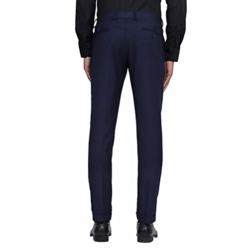 Image of blackberrys Stripes Polyester Viscose Slim Fit Mens Trousers (S22BB45A2IS22F1-P)