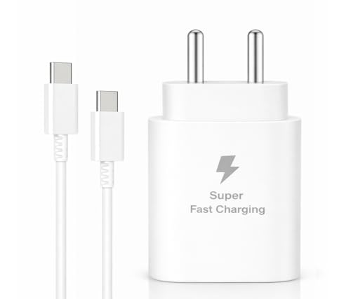 Image of 25W PD 3.0 Type C Superfast Charger Adapter for Samsung Galaxy M17|M07|M36|M06|A55|A35|F06|S25 fe|S22|S24|F36|F16|M35|S23|A06|iPhone|Tab S11| 25W by HESPA (SVXQ 5)