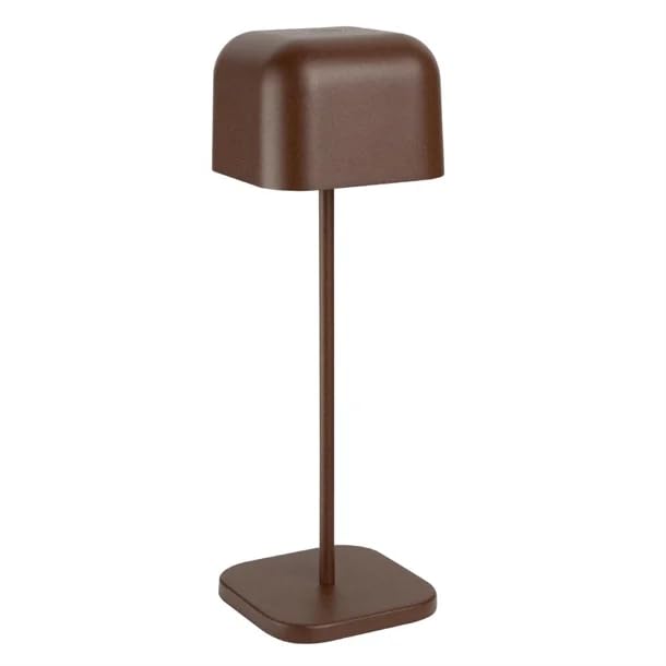 Olympia Lucca Cordless Rechargeable LED Table Lamp, Chestnut, 300mm