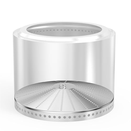 Universal Pellet Adapter for 19.5 Inch Smokeless Fire Pit Compatible with Solo Stove Bonfire & Most Wood Burning Fire Pits Heavy Duty Stainless Steel with Easy-Insert Handle Rustproof