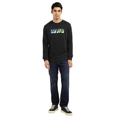 Image of Levi's Men's Cotton Regular Fit Logo Crew Neck Sweatshirt