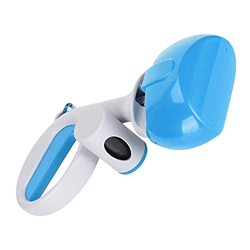 Image of GLOGLOW Dog Pooper Scooper, Portable Dog Poop Picker Waste Cleaner with Trash Bag Dispenser Pet Toilet Picker for Walks Travel Camping(Blue)
