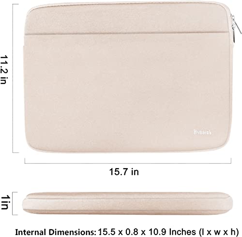 Image of Laptop Sleeve 15.6 inch, Shockproof Protective Notebook Case with Accessory Pocket, Briefcase Carrying Laptop Bag for 15.6 inch HP, ASUS, Dell, Lenovo, Acer - Light Pink