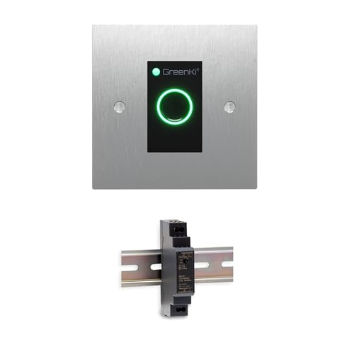 GreenKi Fingerprint & Kartenscanner/Türschloss + 12V DC DINRail-Netzteil