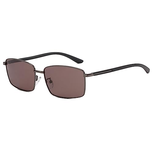 LumiSyne Retro Rectangle Sunglasses For Men HD Polarized Len