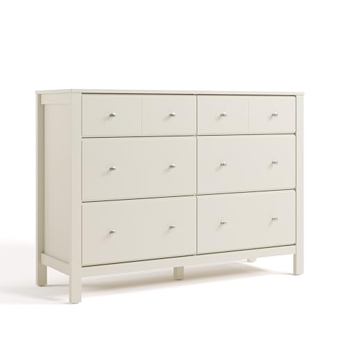 Storkcraft Horizon 6 Drawer Dresser, Frosted Oat