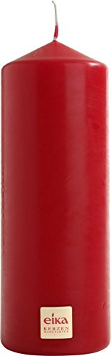Candela pilastro rosso 160 x 60 mm